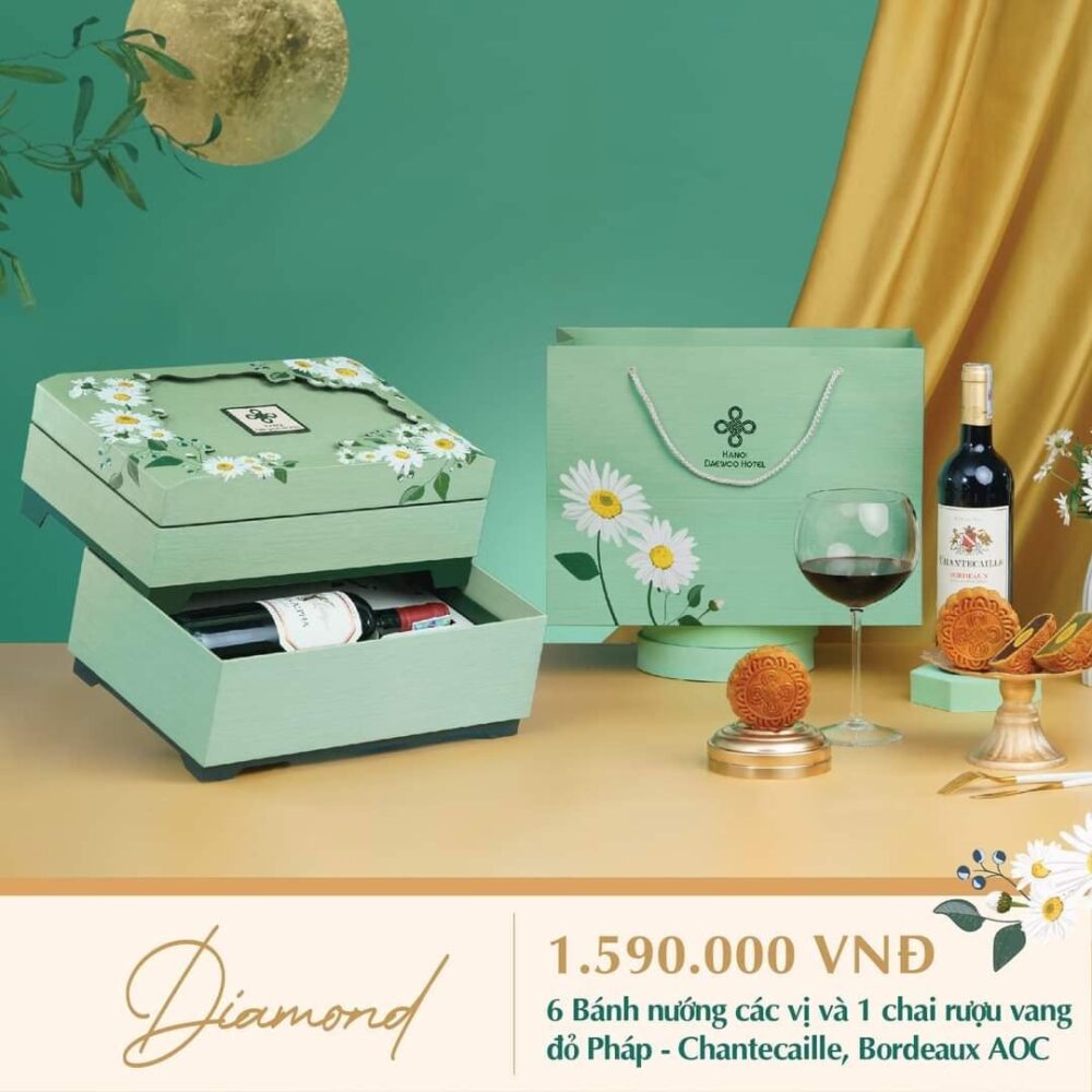 BST Bánh Trung Thu Khách Sạn Daewoo 2021 hộp Diamond