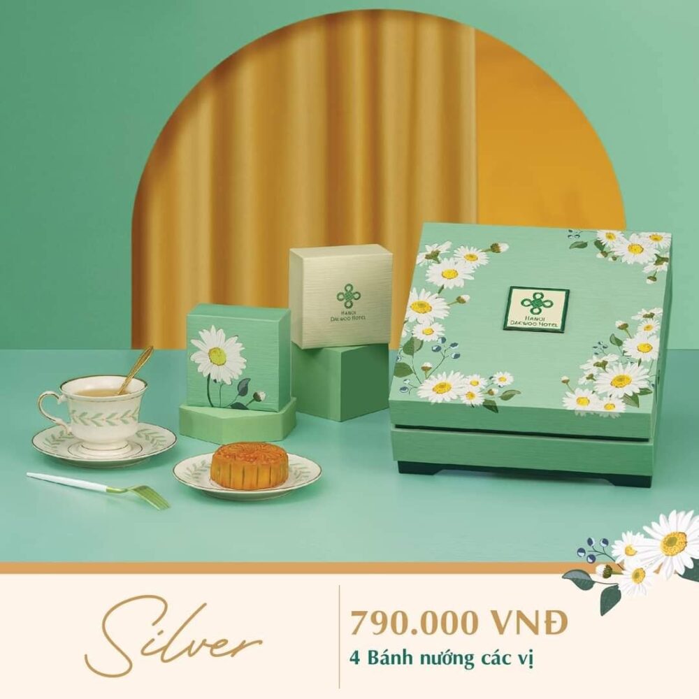 BST Bánh Trung Thu Khách Sạn Daewoo 2021 hộp Silver
