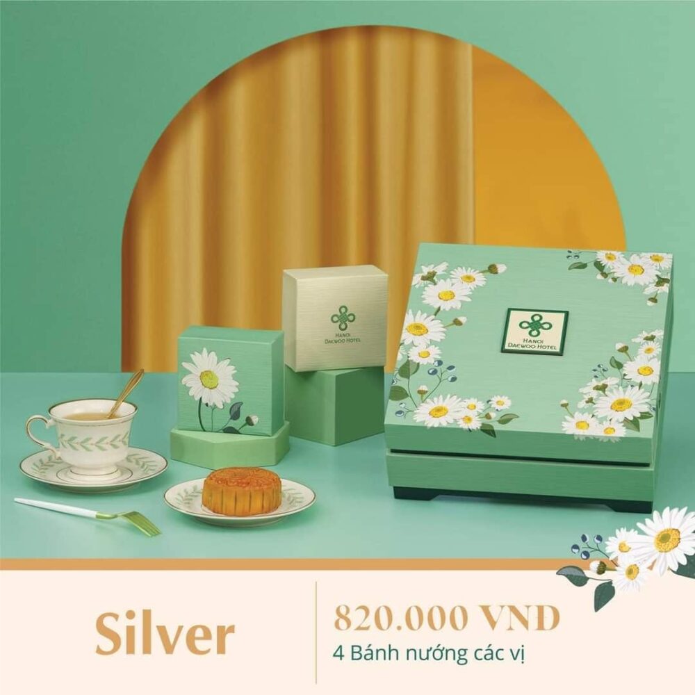BST Bánh Trung Thu Khách Sạn Daewoo 2022 hộp Silver